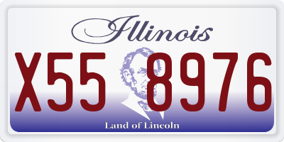 IL license plate X558976