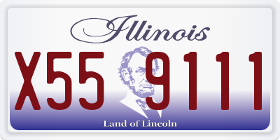 IL license plate X559111