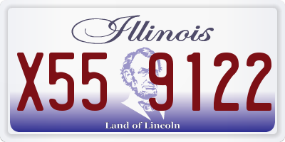 IL license plate X559122