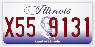 IL license plate X559131