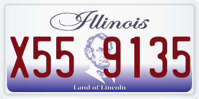 IL license plate X559135