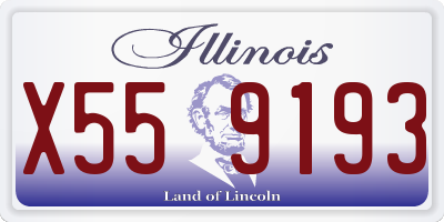 IL license plate X559193