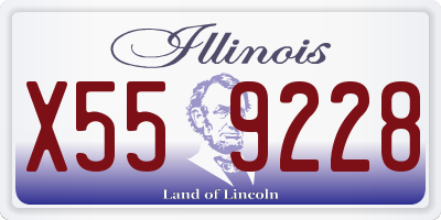 IL license plate X559228