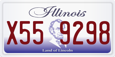 IL license plate X559298