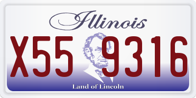 IL license plate X559316