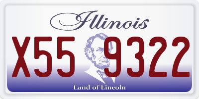 IL license plate X559322