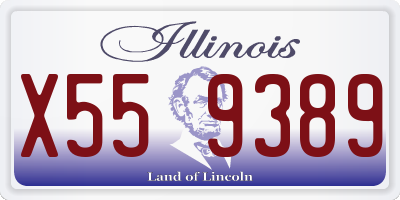 IL license plate X559389