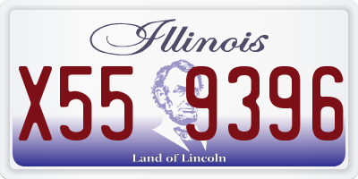 IL license plate X559396