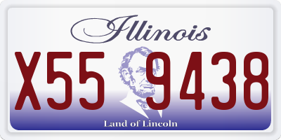 IL license plate X559438