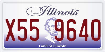 IL license plate X559640