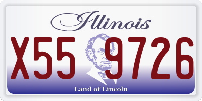 IL license plate X559726