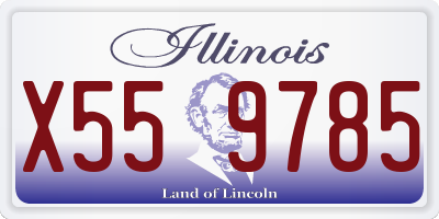 IL license plate X559785