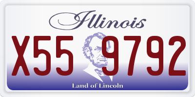 IL license plate X559792