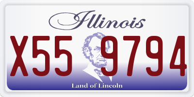 IL license plate X559794