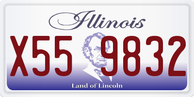 IL license plate X559832