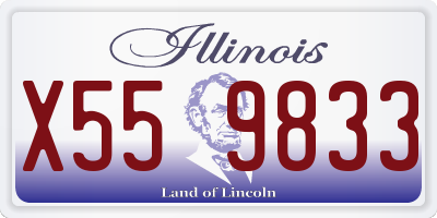 IL license plate X559833