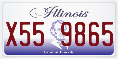 IL license plate X559865