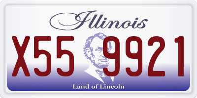 IL license plate X559921
