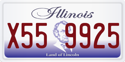 IL license plate X559925