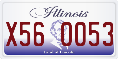 IL license plate X560053