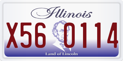 IL license plate X560114