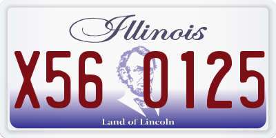 IL license plate X560125