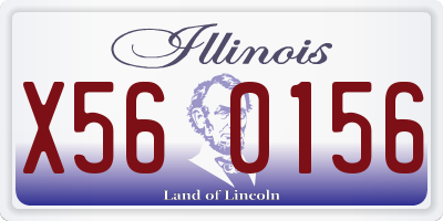 IL license plate X560156