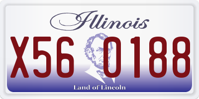 IL license plate X560188