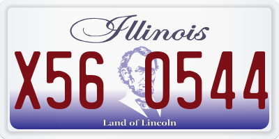 IL license plate X560544