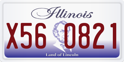 IL license plate X560821