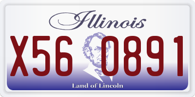 IL license plate X560891