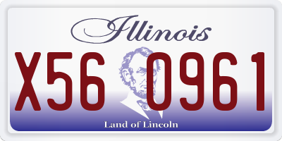 IL license plate X560961