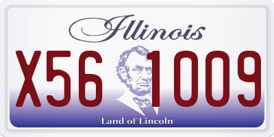 IL license plate X561009