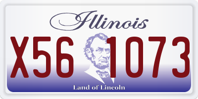 IL license plate X561073
