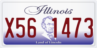 IL license plate X561473