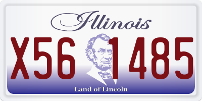 IL license plate X561485