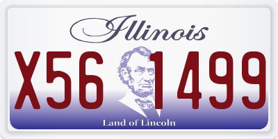 IL license plate X561499