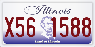 IL license plate X561588