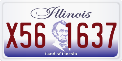 IL license plate X561637