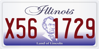 IL license plate X561729