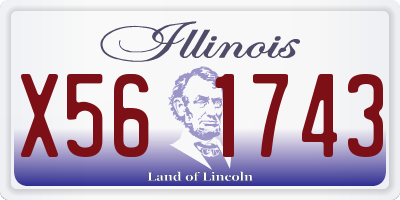 IL license plate X561743