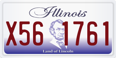 IL license plate X561761