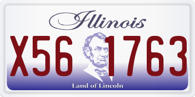 IL license plate X561763