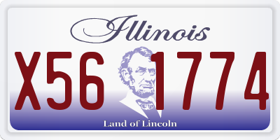 IL license plate X561774