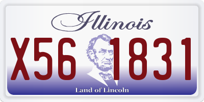 IL license plate X561831