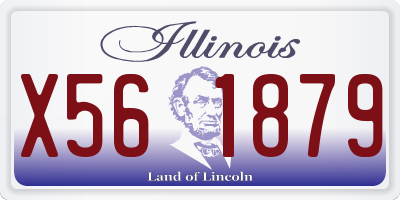 IL license plate X561879
