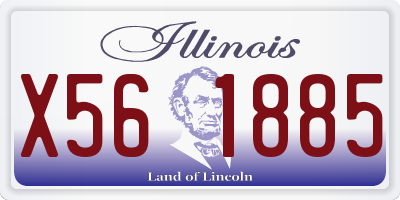 IL license plate X561885