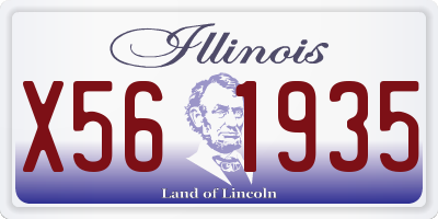 IL license plate X561935