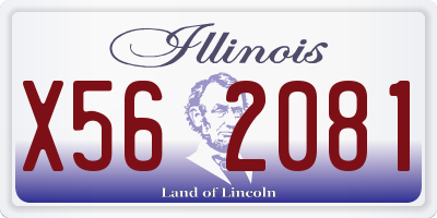 IL license plate X562081