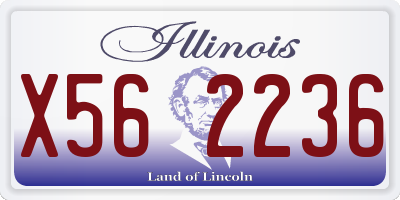 IL license plate X562236